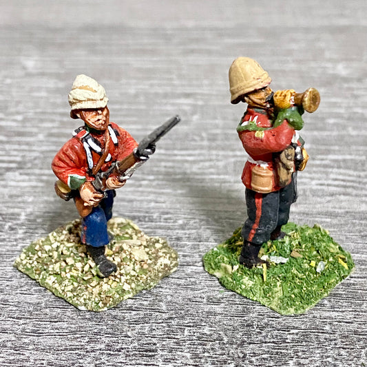 2x 28mm 24th Regiment Of Foot Zulu War 1879 Painted Metal Miniatures Games #22