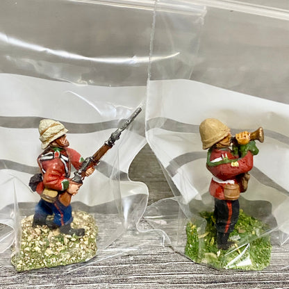2x 28mm 24th Regiment Of Foot Zulu War 1879 Painted Metal Miniatures Games #22