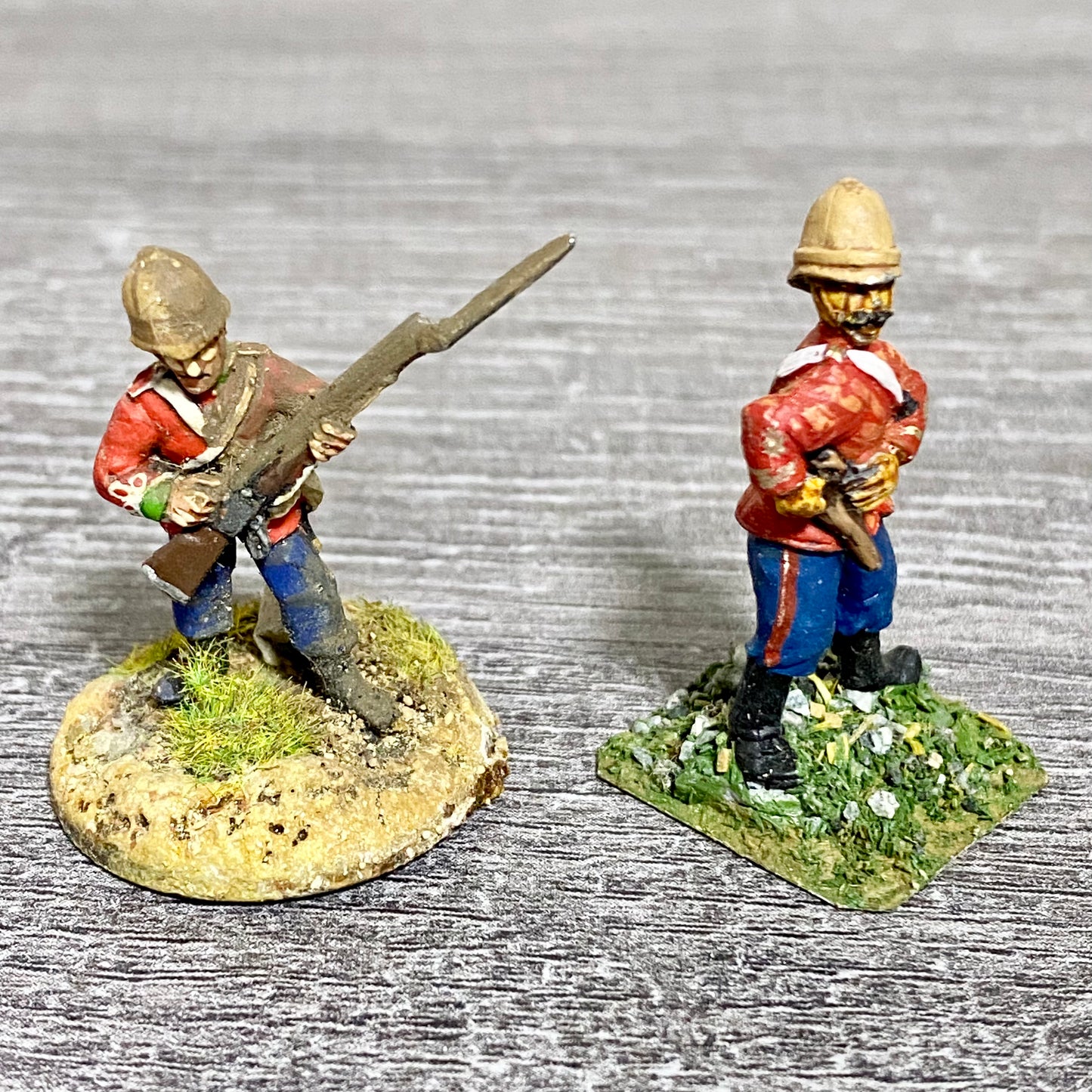 2x 28mm 24th Regiment Of Foot Zulu War 1879 Painted Metal Miniatures Games #23