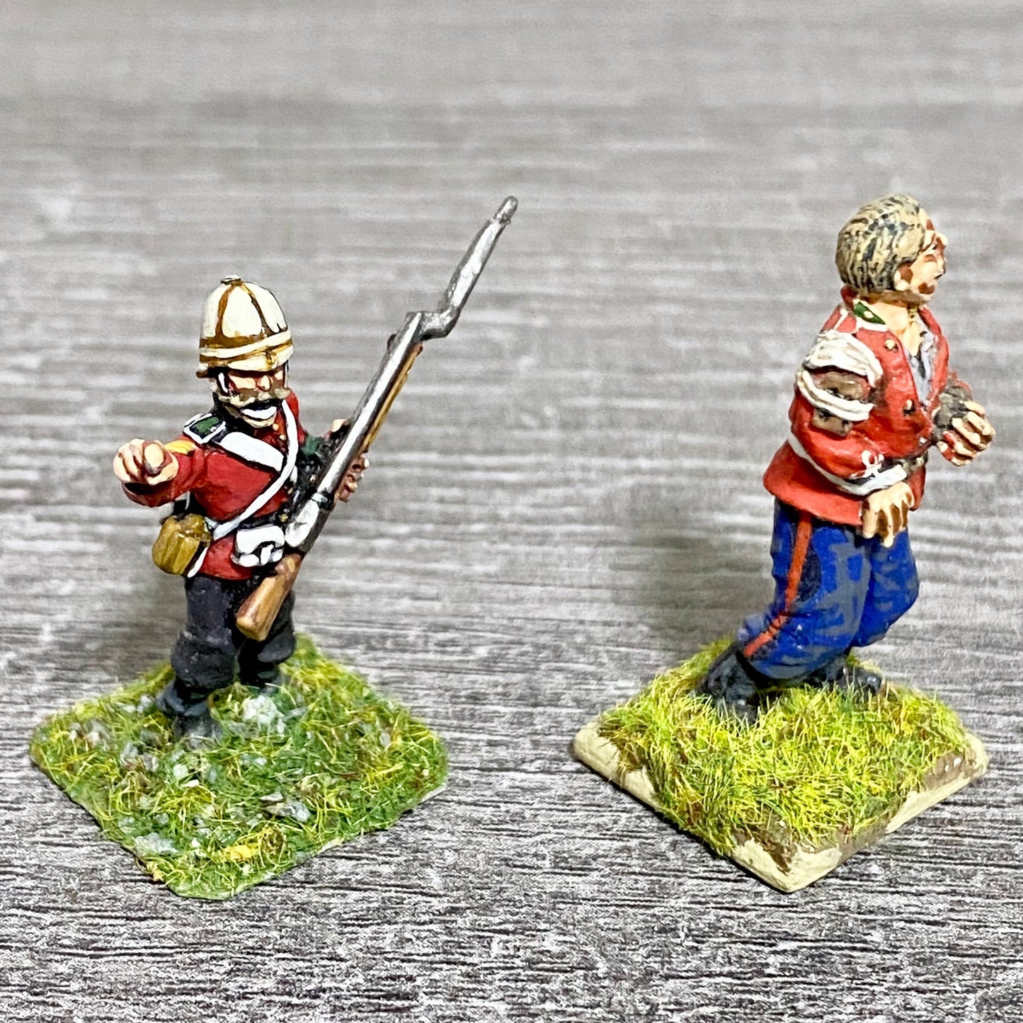 2x 28mm 24th Regiment Of Foot Zulu War 1879 Painted Metal Miniatures Games #24