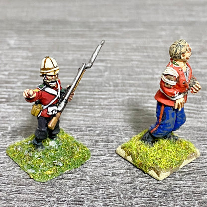 2x 28mm 24th Regiment Of Foot Zulu War 1879 Painted Metal Miniatures Games #24