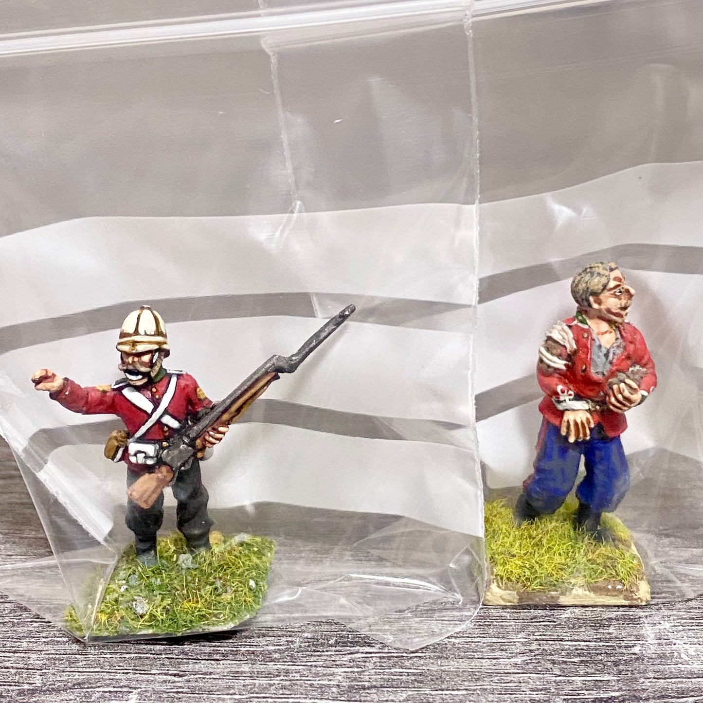 2x 28mm 24th Regiment Of Foot Zulu War 1879 Painted Metal Miniatures Games #24