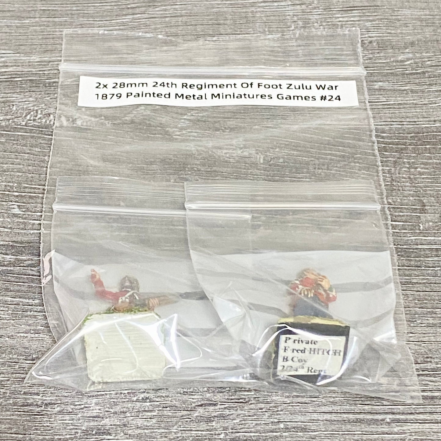 2x 28mm 24th Regiment Of Foot Zulu War 1879 Painted Metal Miniatures Games #24