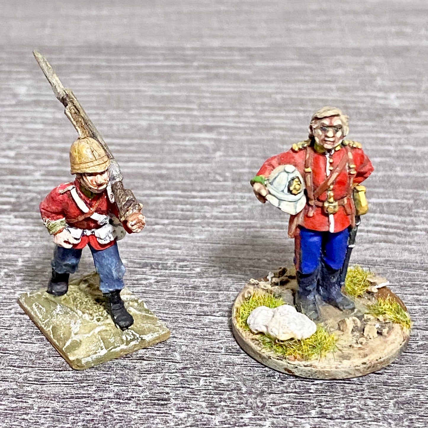 2x 28mm 24th Regiment Of Foot Zulu War 1879 Painted Metal Miniatures Games #25