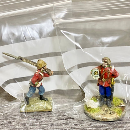 2x 28mm 24th Regiment Of Foot Zulu War 1879 Painted Metal Miniatures Games #25