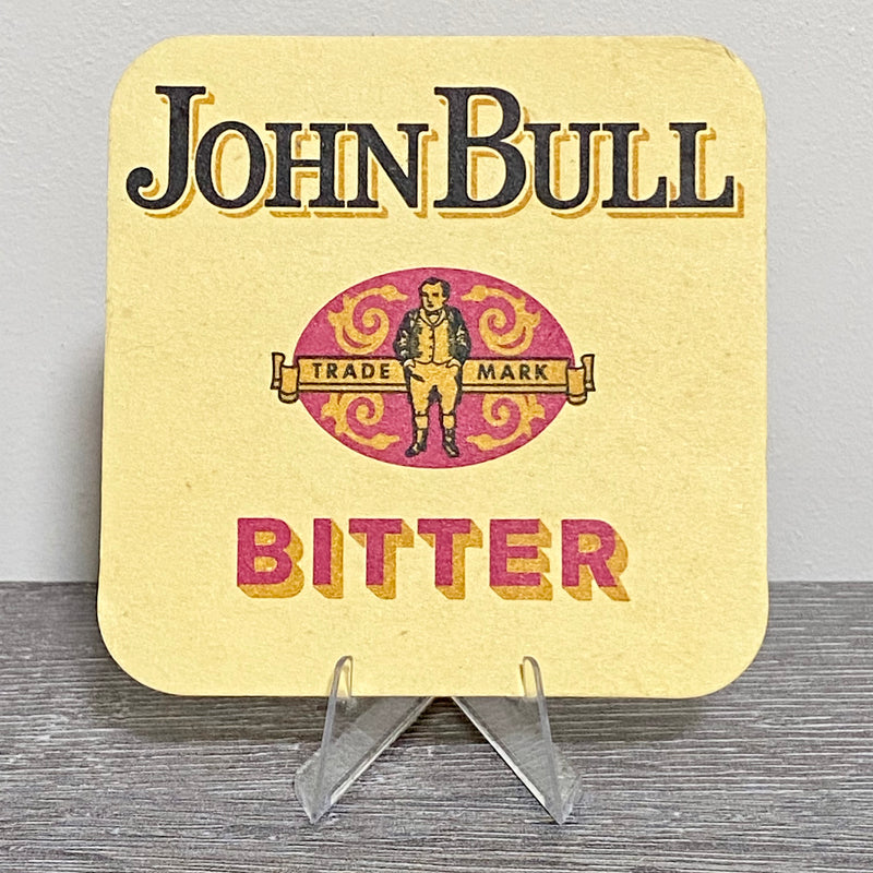 Vintage John Bull Bitter Traditional Beer Mat Collectible 1970s Bar Pub Coaster