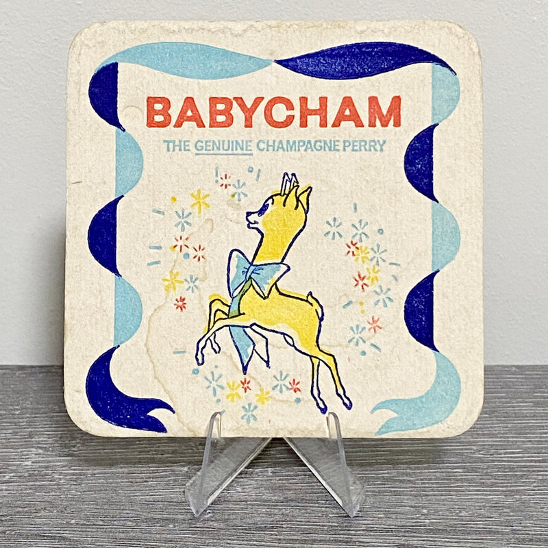 Vintage I Love A Babycham Showerings Beer Mat Collectible 1960s Bar Pub Coaster