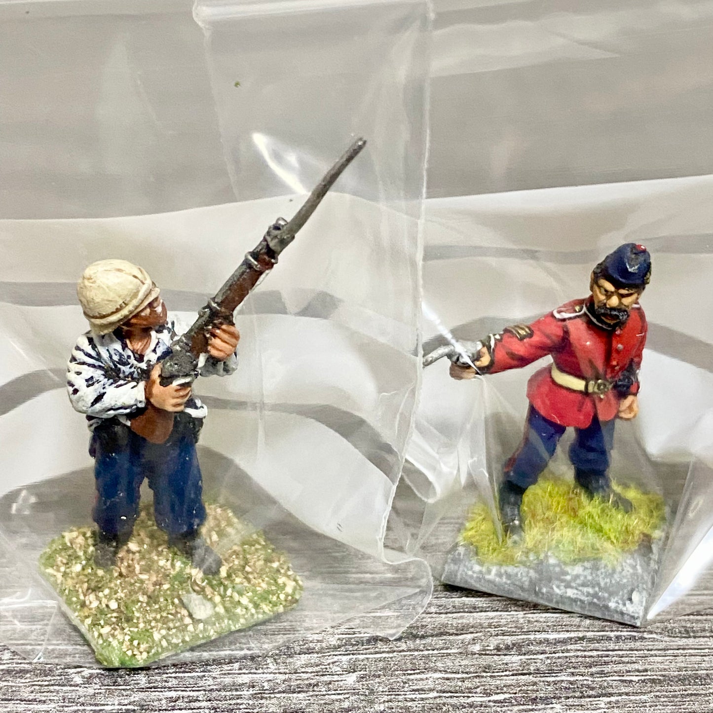 2x 28mm 24th Regiment Of Foot Zulu War 1879 Painted Metal Miniatures Games #27