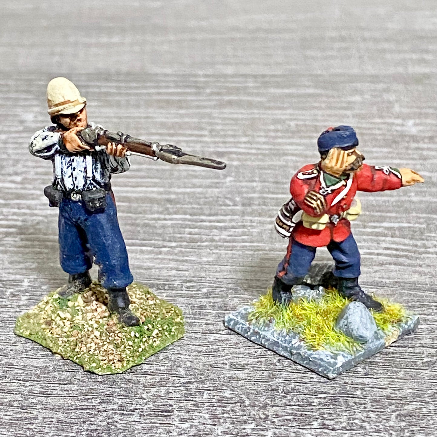 2x 28mm 24th Regiment Of Foot Zulu War 1879 Painted Metal Miniatures Games #29