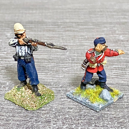 2x 28mm 24th Regiment Of Foot Zulu War 1879 Painted Metal Miniatures Games #29