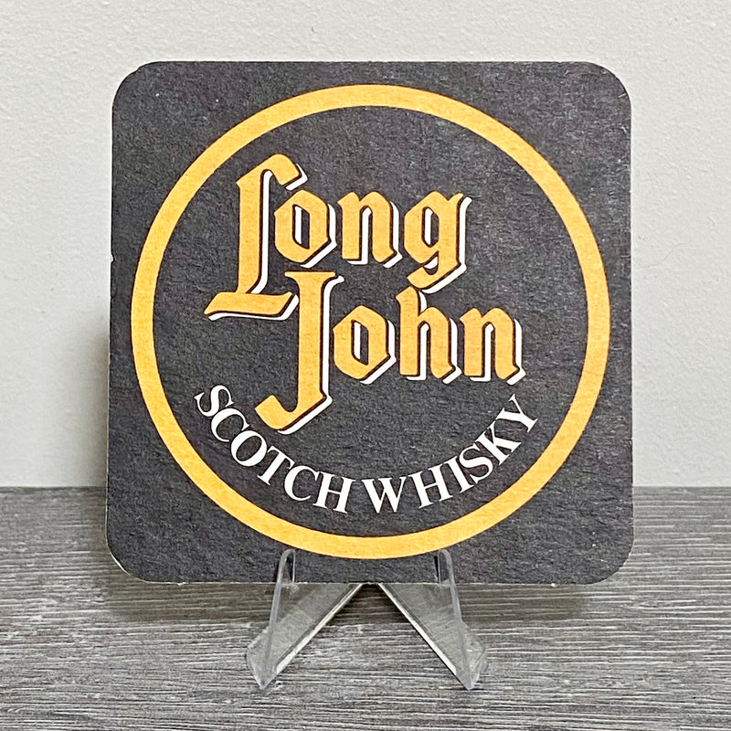 Vintage Long John Scotch Whisky Beer Mat Collectible 1970s Retro Bar Pub Coaster