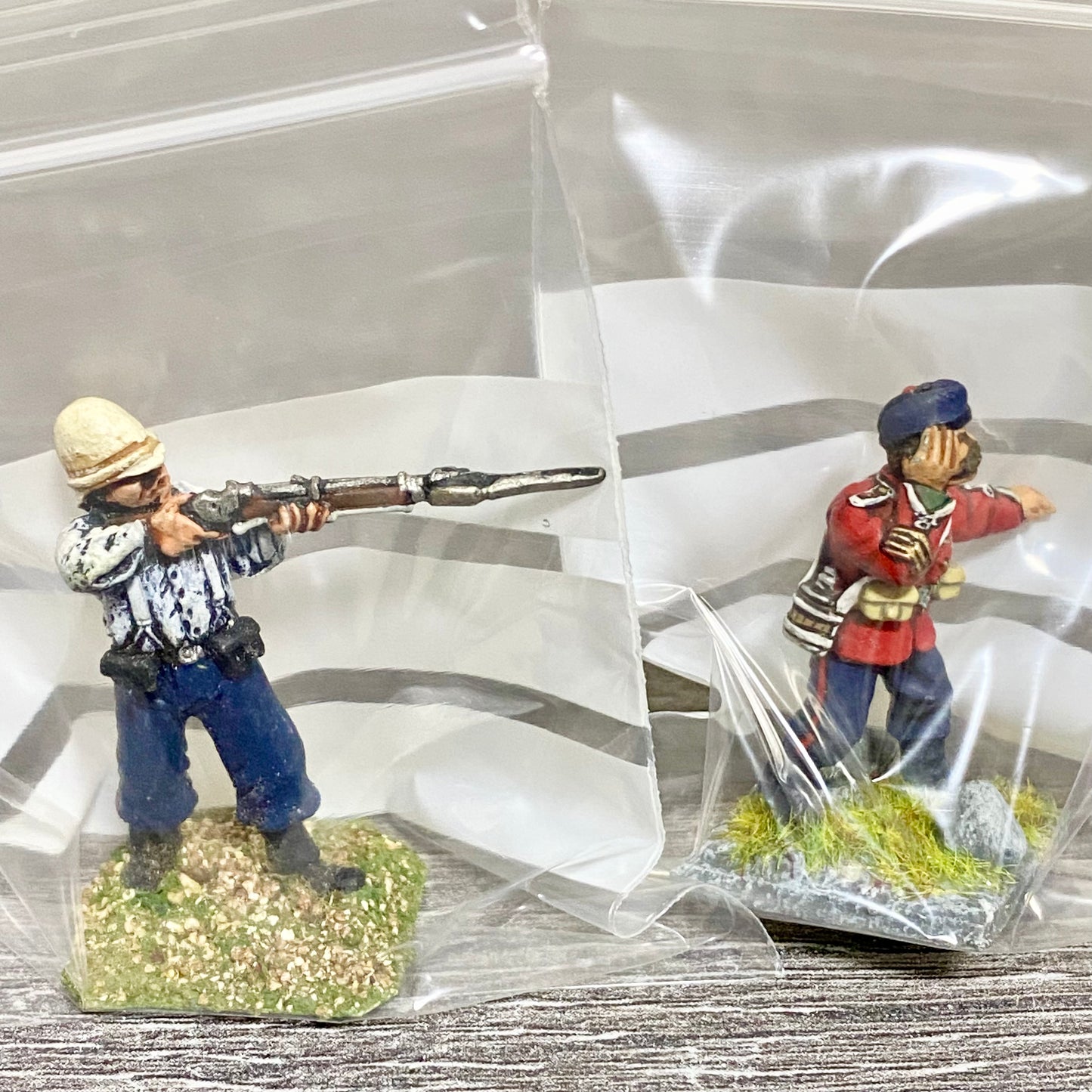 2x 28mm 24th Regiment Of Foot Zulu War 1879 Painted Metal Miniatures Games #29