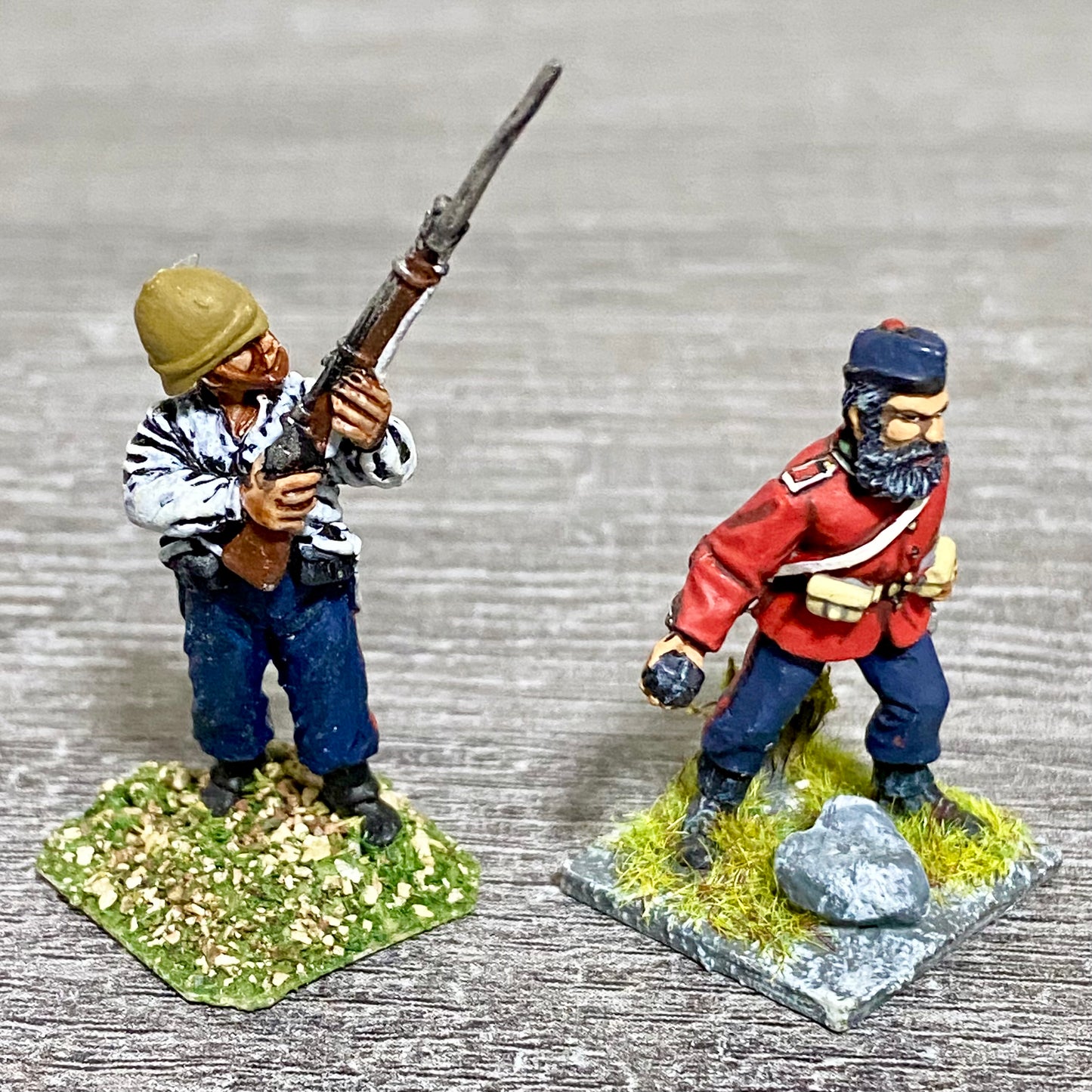 2x 28mm 24th Regiment Of Foot Zulu War 1879 Painted Metal Miniatures Games #30