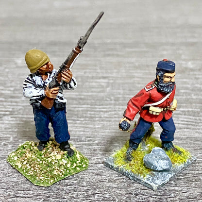 2x 28mm 24th Regiment Of Foot Zulu War 1879 Painted Metal Miniatures Games #30