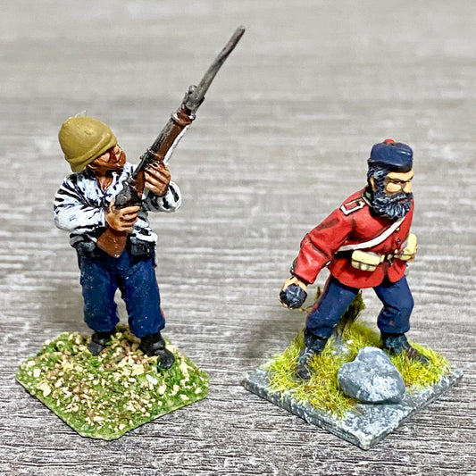 2x 28mm 24th Regiment Of Foot Zulu War 1879 Painted Metal Miniatures Games #30