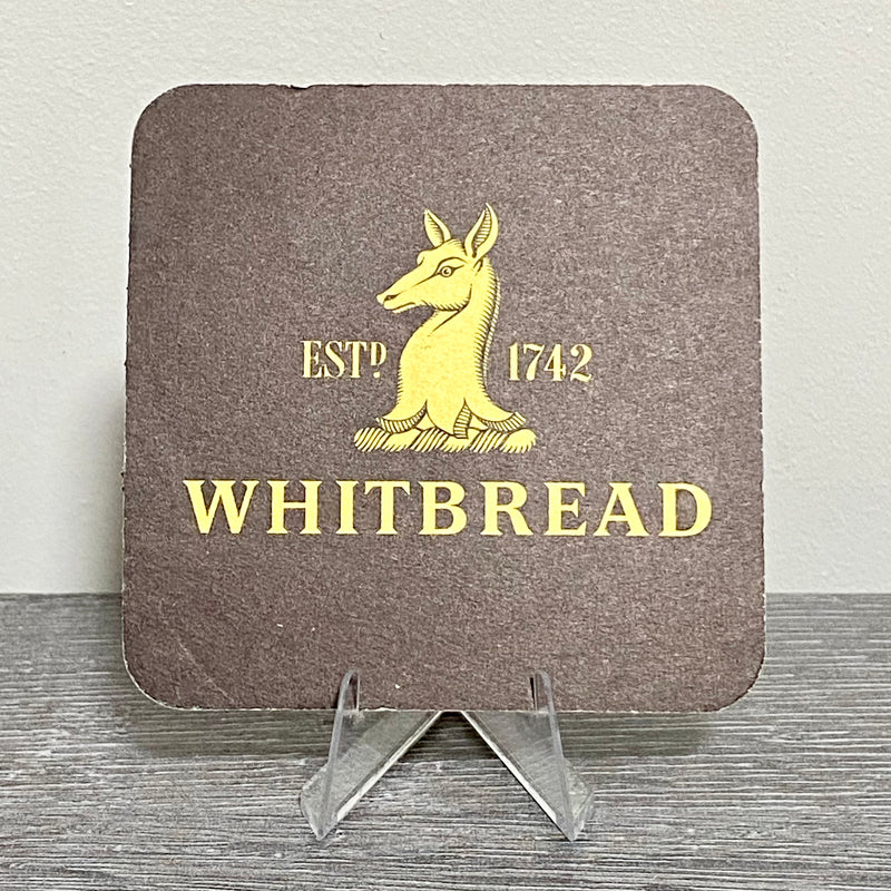 Vintage Whitbread Brewery Est 1742 Beer Mat Collectible 1970s Breweriana Coaster