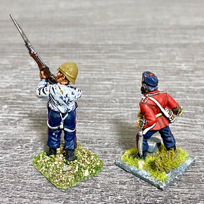 2x 28mm 24th Regiment Of Foot Zulu War 1879 Painted Metal Miniatures Games #30