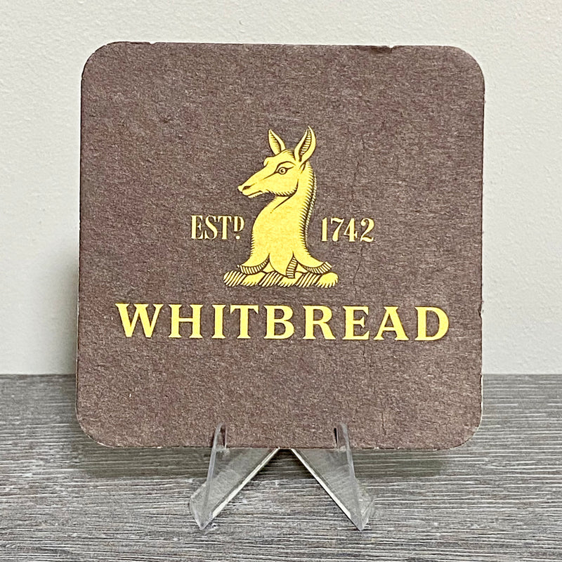Vintage Whitbread Brewery Est 1742 Beer Mat Collectible 1970s Breweriana Coaster