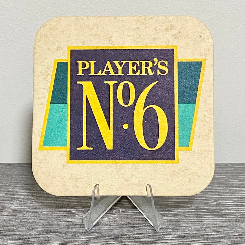 Vintage Player's No. 6 Promotional Beer Mat Collectible Breweriana Coaster Rare