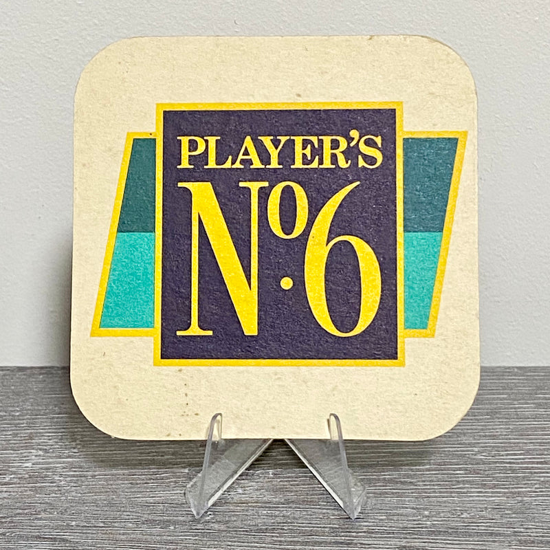 Vintage Player's No. 6 Promotional Beer Mat Collectible Breweriana Coaster Rare