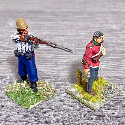 2x 28mm 24th Regiment Of Foot Zulu War 1879 Painted Metal Miniatures Games #31