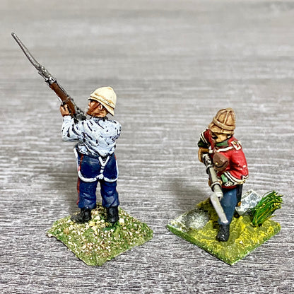 2x 28mm 24th Regiment Of Foot Zulu War 1879 Painted Metal Miniatures Games #32