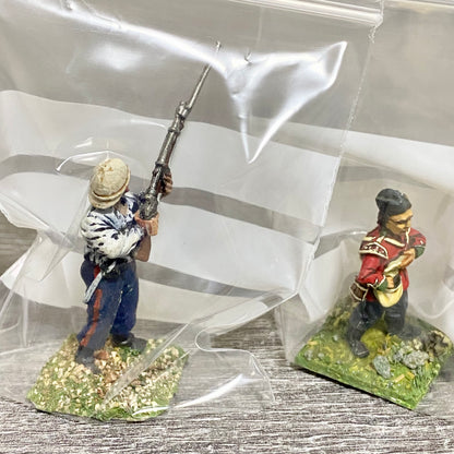 2x 28mm 24th Regiment Of Foot Zulu War 1879 Painted Metal Miniatures Games #34