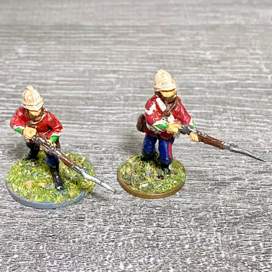 2x 28mm 24th Regiment Of Foot Zulu War 1879 Painted Metal Perry Miniatures #1
