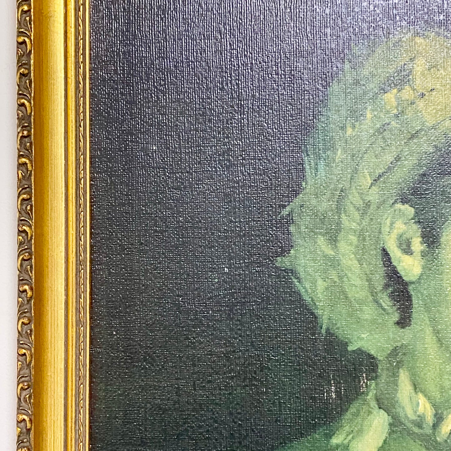 Vintage Mid Century Country Boy Print On Board Plate Signed Tovine Gilt Framed