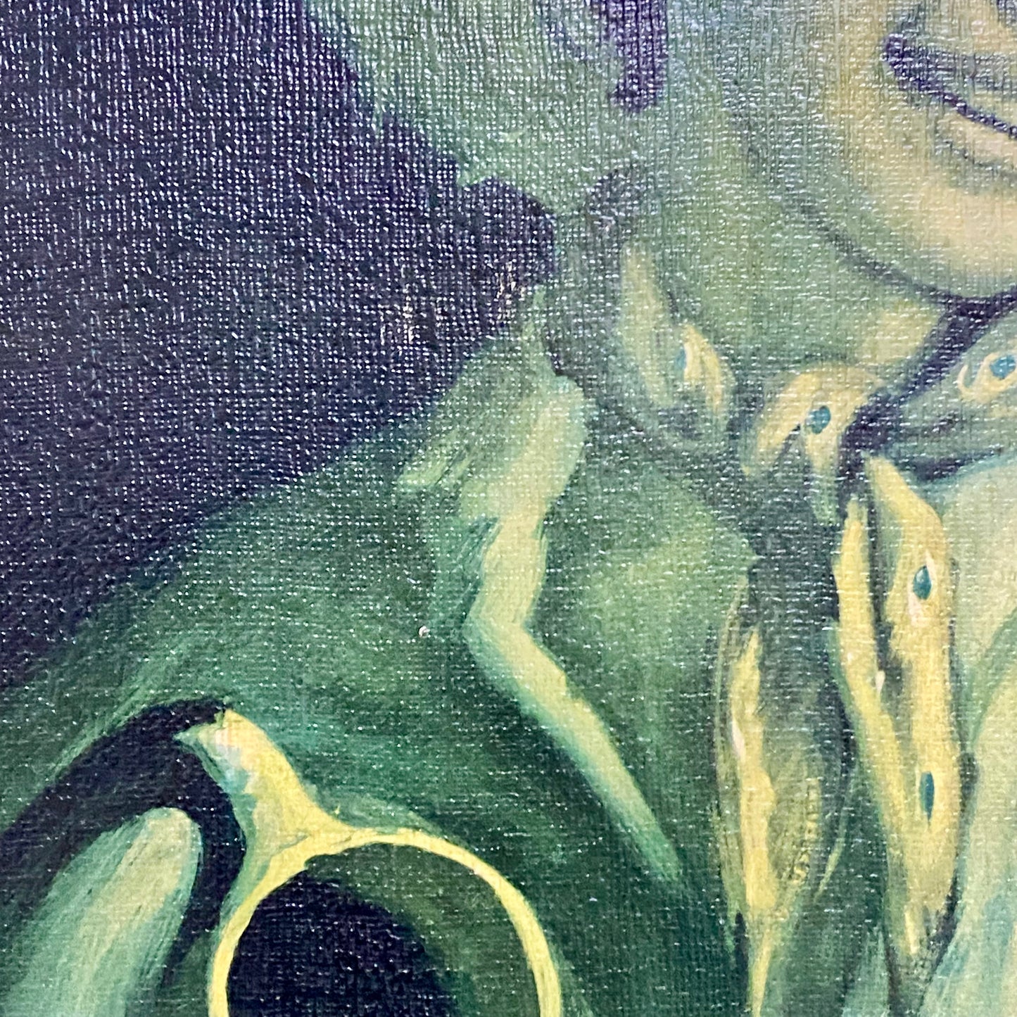 Vintage Mid Century Country Boy Print On Board Plate Signed Tovine Gilt Framed