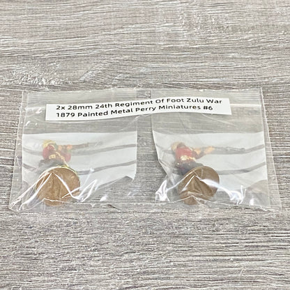 2x 28mm 24th Regiment Of Foot Zulu War 1879 Painted Metal Perry Miniatures #6
