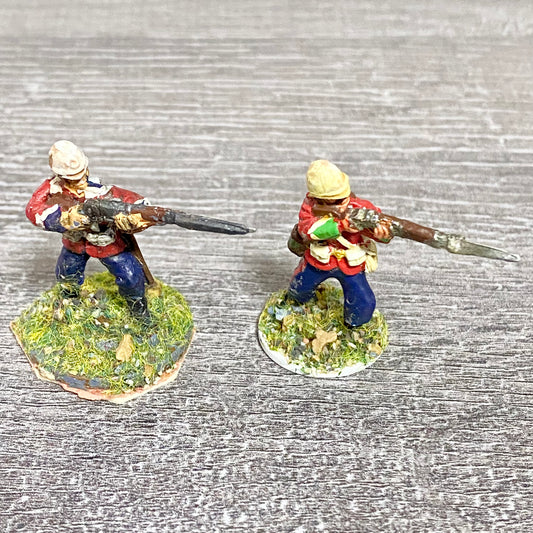 2x 28mm 24th Regiment Of Foot Zulu War 1879 Painted Metal Perry Miniatures #7