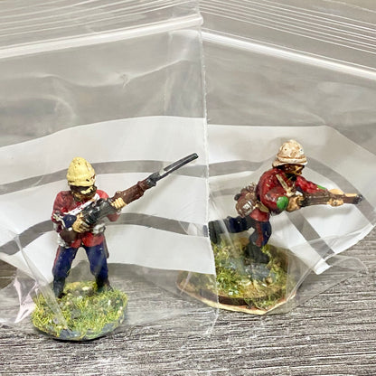 2x 28mm 24th Regiment Of Foot Zulu War 1879 Painted Metal Perry Miniatures #12