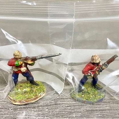 2x 28mm 24th Regiment Of Foot Zulu War 1879 Painted Metal Perry Miniatures #13