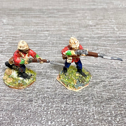 2x 28mm 24th Regiment Of Foot Zulu War 1879 Painted Metal Perry Miniatures #16