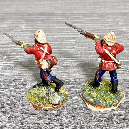 2x 28mm 24th Regiment Of Foot Zulu War 1879 Painted Metal Perry Miniatures #16