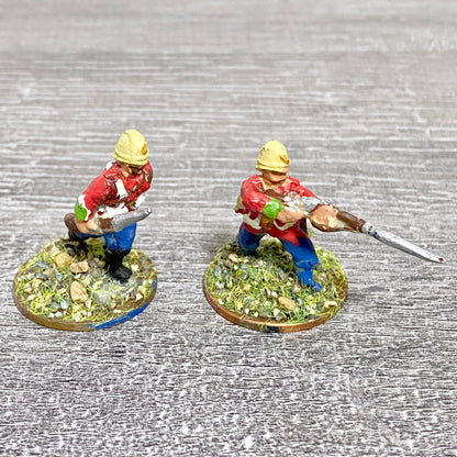 2x 28mm 24th Regiment Of Foot Zulu War 1879 Painted Metal Perry Miniatures #17