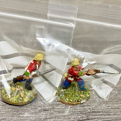 2x 28mm 24th Regiment Of Foot Zulu War 1879 Painted Metal Perry Miniatures #17