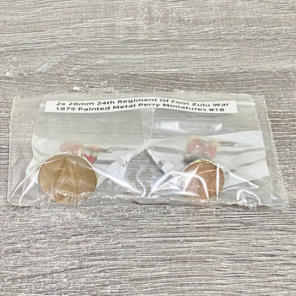 2x 28mm 24th Regiment Of Foot Zulu War 1879 Painted Metal Perry Miniatures #18
