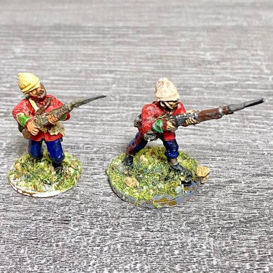 2x 28mm 24th Regiment Of Foot Zulu War 1879 Painted Metal Perry Miniatures #20