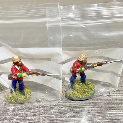2x 28mm 24th Regiment Of Foot Zulu War 1879 Painted Metal Perry Miniatures #21