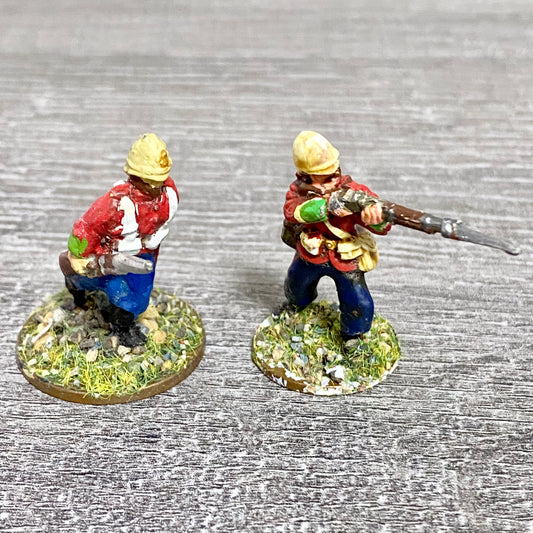 2x 28mm 24th Regiment Of Foot Zulu War 1879 Painted Metal Perry Miniatures #22