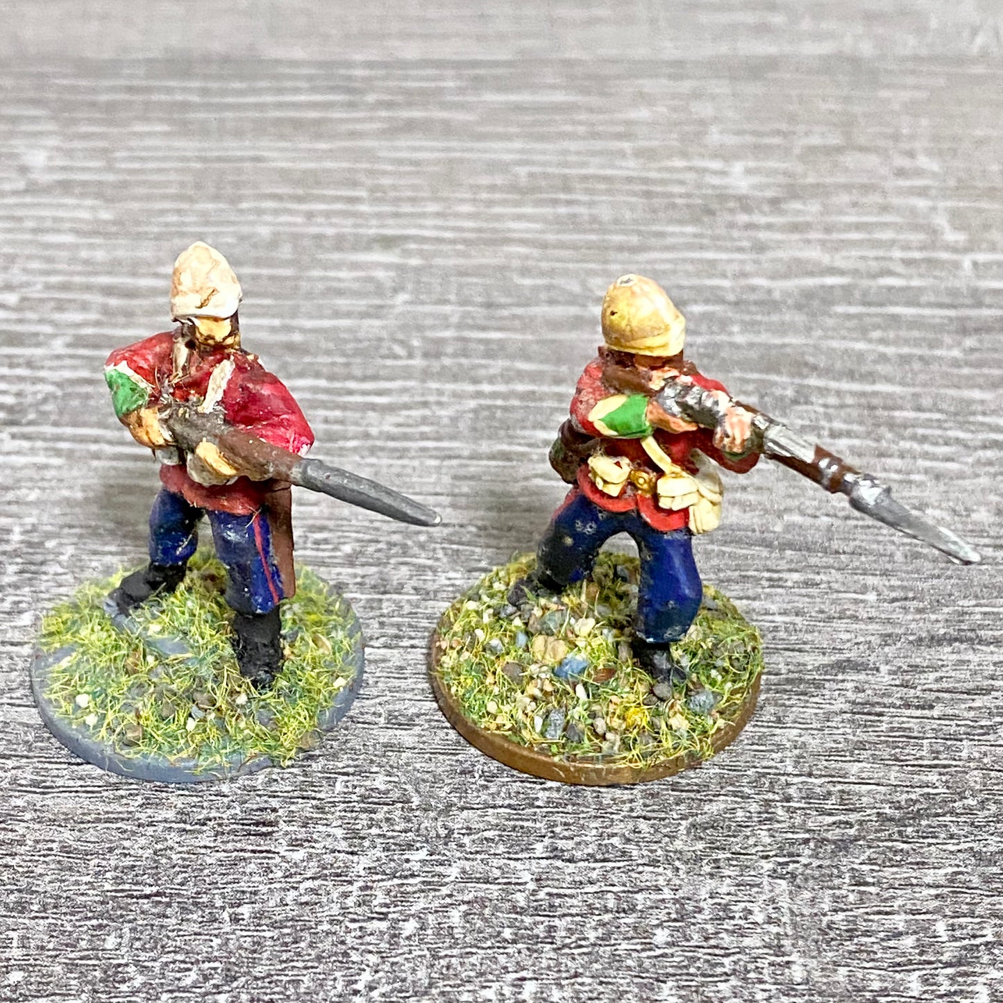 2x 28mm 24th Regiment Of Foot Zulu War 1879 Painted Metal Perry Miniatures #23