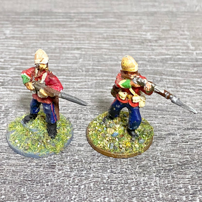 2x 28mm 24th Regiment Of Foot Zulu War 1879 Painted Metal Perry Miniatures #23