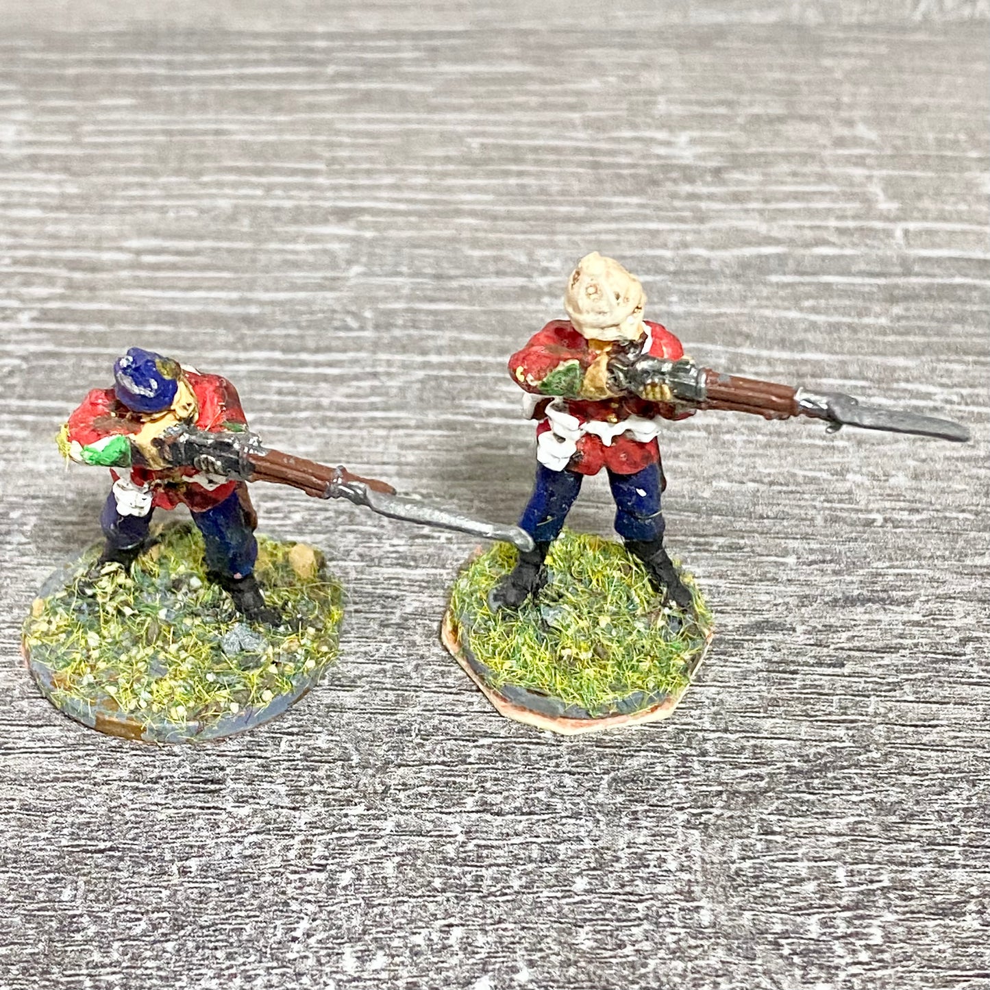 2x 28mm 24th Regiment Of Foot Zulu War 1879 Painted Metal Perry Miniatures #24
