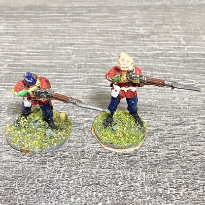 2x 28mm 24th Regiment Of Foot Zulu War 1879 Painted Metal Perry Miniatures #24