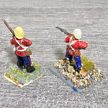 2x 28mm 24th Regiment Of Foot Zulu War 1879 Painted Metal Perry Miniatures #25