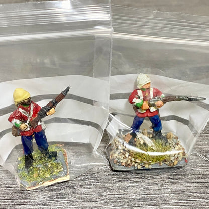 2x 28mm 24th Regiment Of Foot Zulu War 1879 Painted Metal Perry Miniatures #25