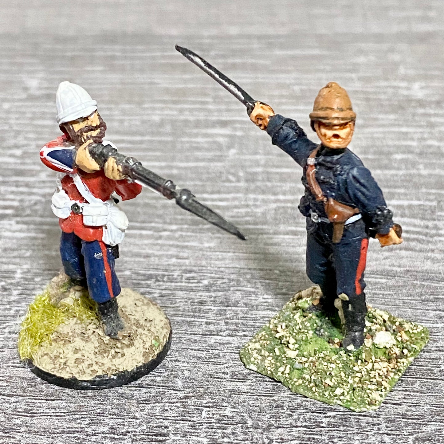 2x 28mm 24th Regiment Of Foot Painted Metal Miniatures Zulu 1879 War Games #1