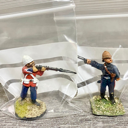 2x 28mm 24th Regiment Of Foot Painted Metal Miniatures Zulu 1879 War Games #1